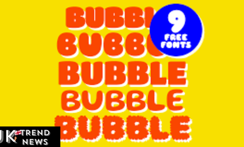 bubble font