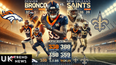 denver broncos vs new orleans saints match player stats